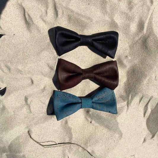 Cork Bow Tie - Black, Brown or Turquoise