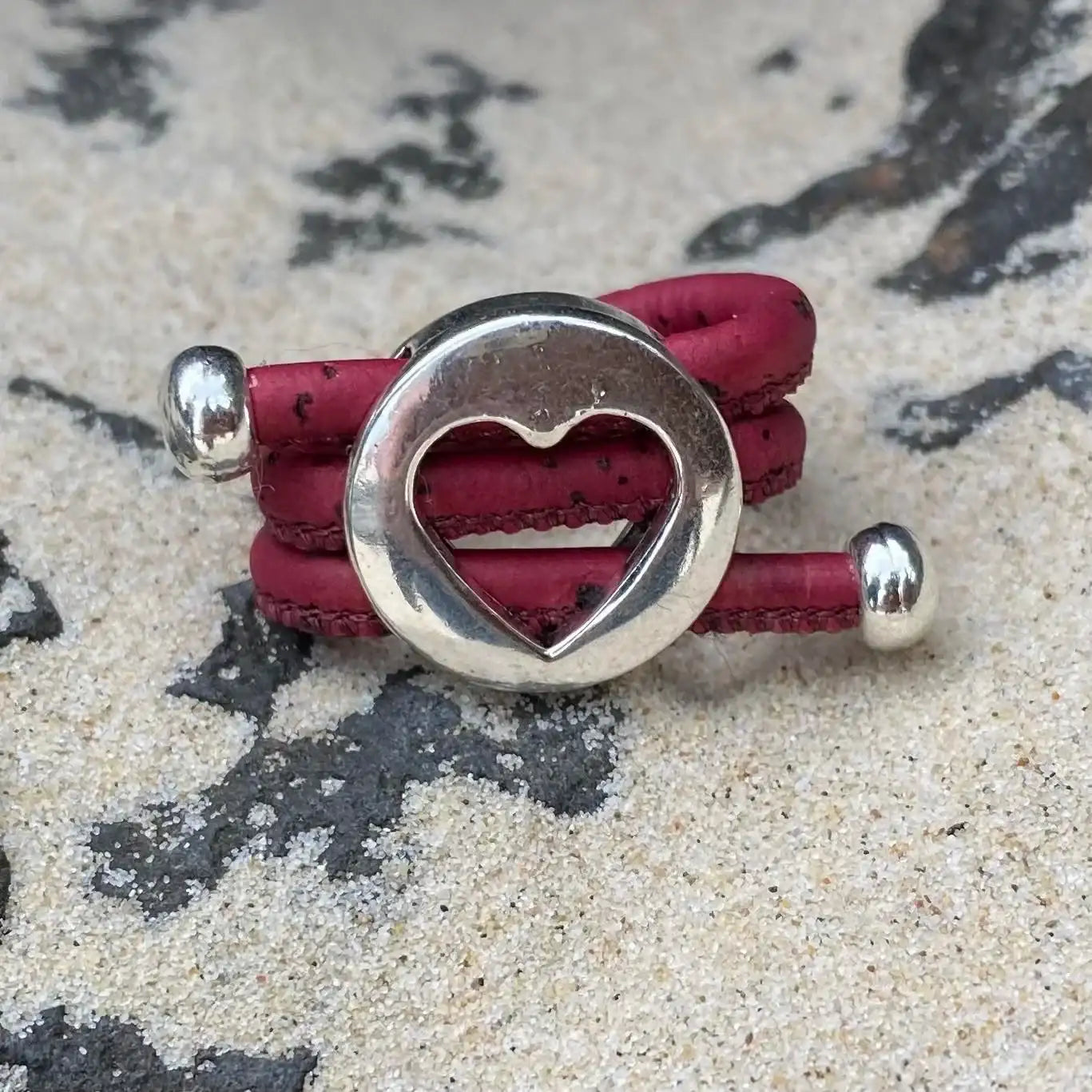 Cork Heart Ring