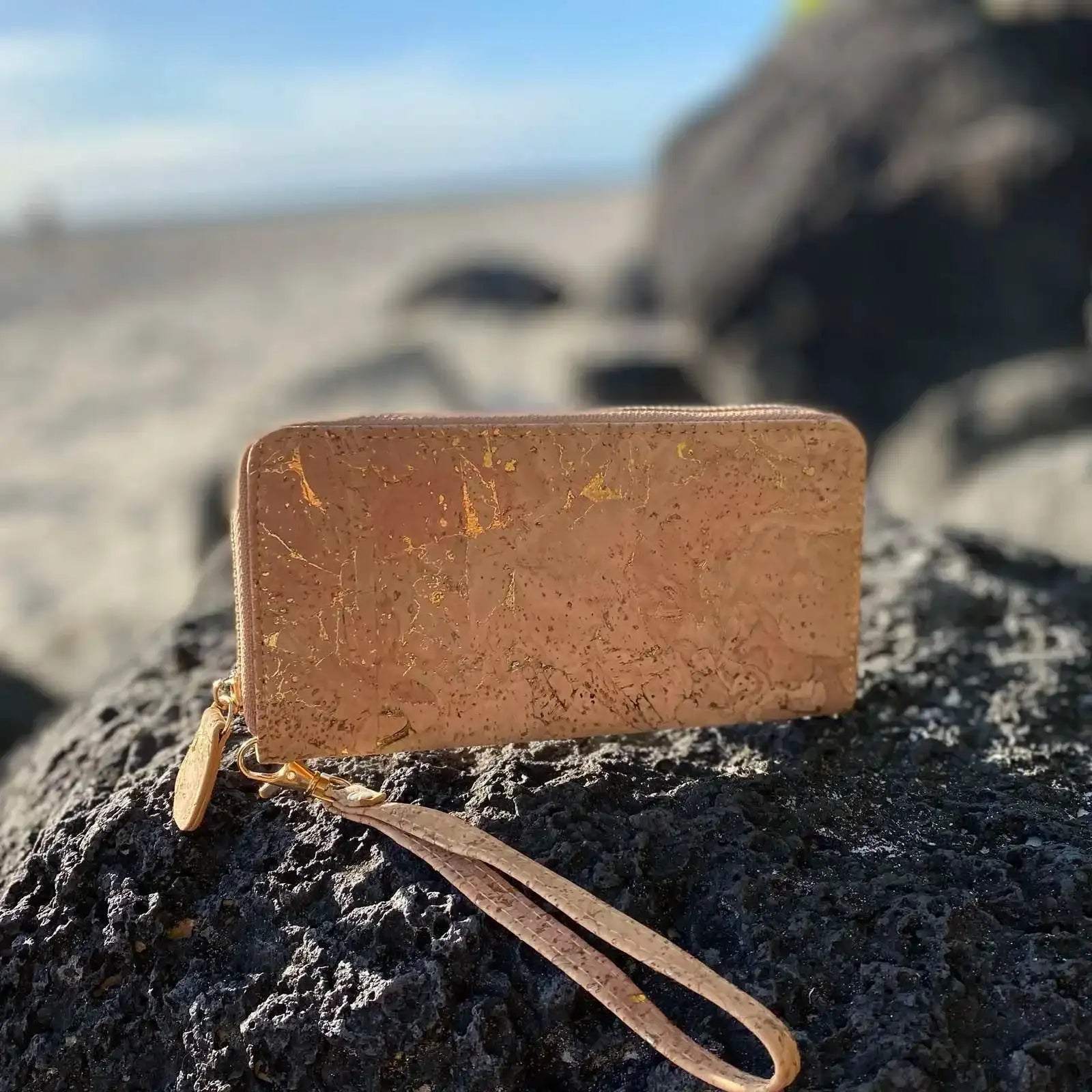 NEW!  Gold Cork Wallet - Amy