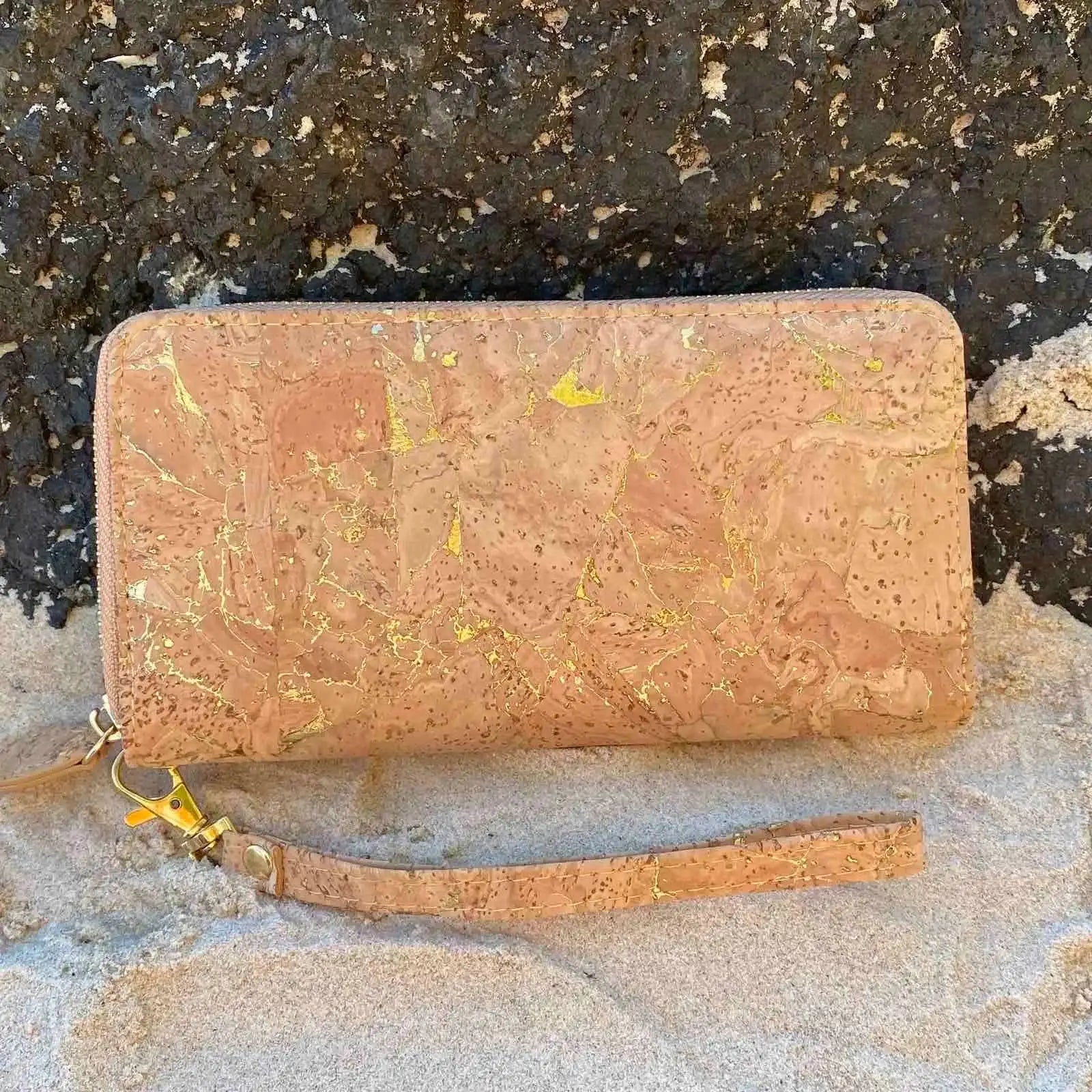 NEW!  Gold Cork Wallet - Amy