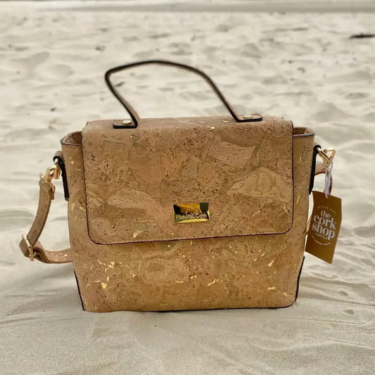 Miriam Cork Handbag with Gold - The Cork Shop