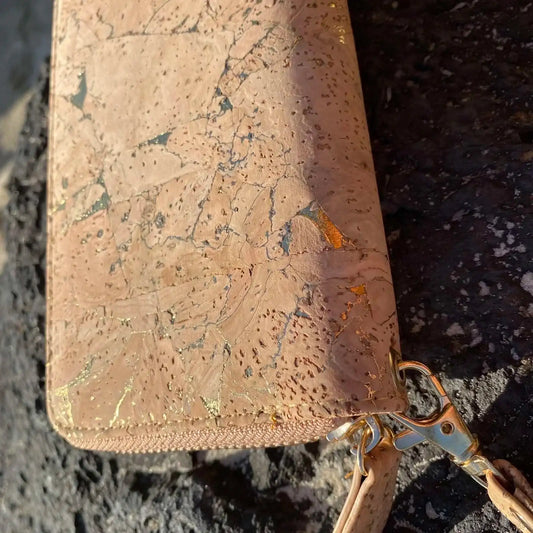NEW!  Gold Cork Wallet - Amy
