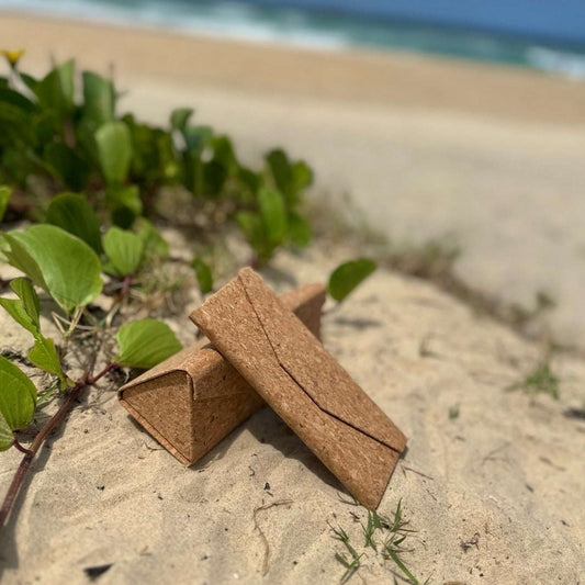 Natural Cork Collapsible Glasses Case