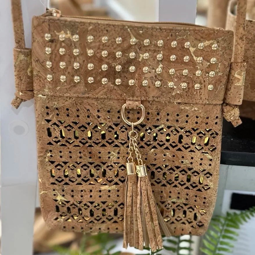 Cork and Gold Handbag Sasha