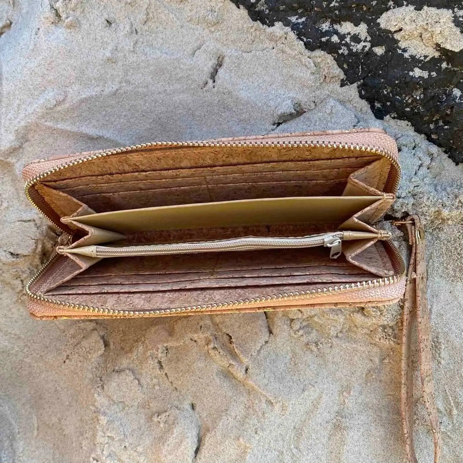 NEW!  Gold Cork Wallet - Amy