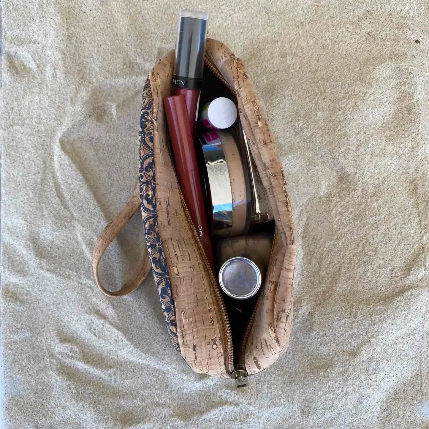 Natural Cork Case/Cosmetic bag- Tahlia