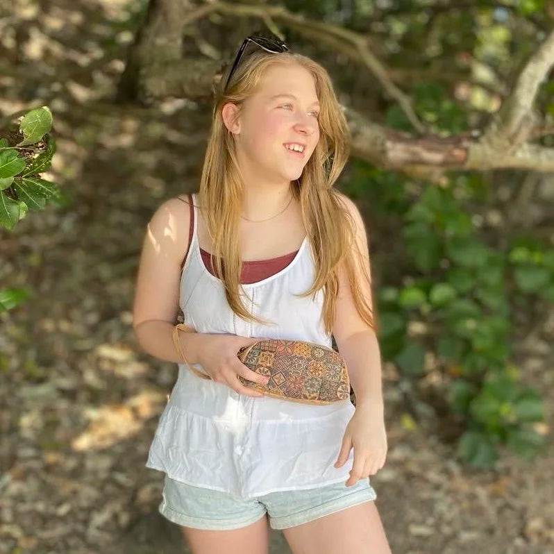 Natural Cork Case/Cosmetic bag- Tahlia