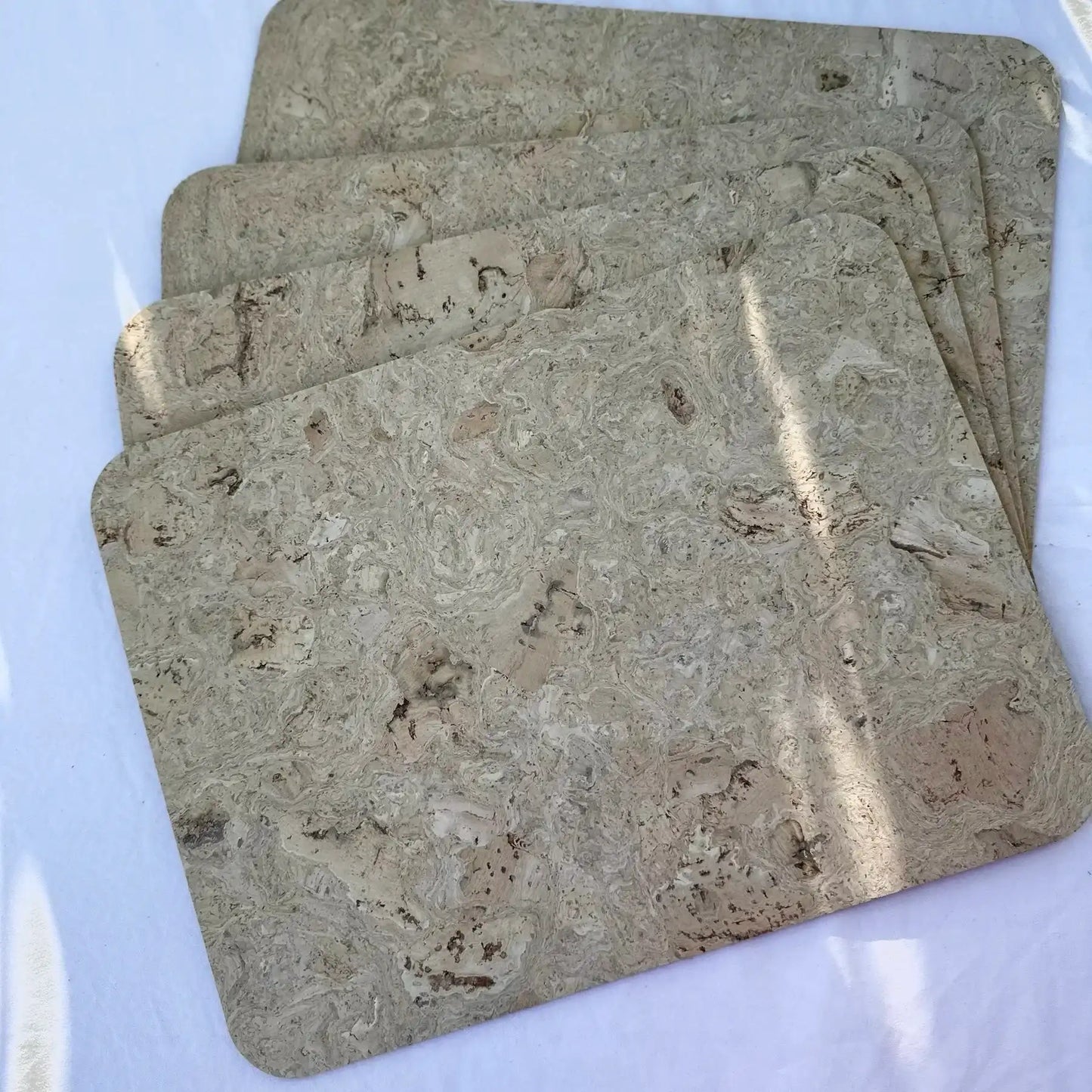 White Cork Placemats Set of 4