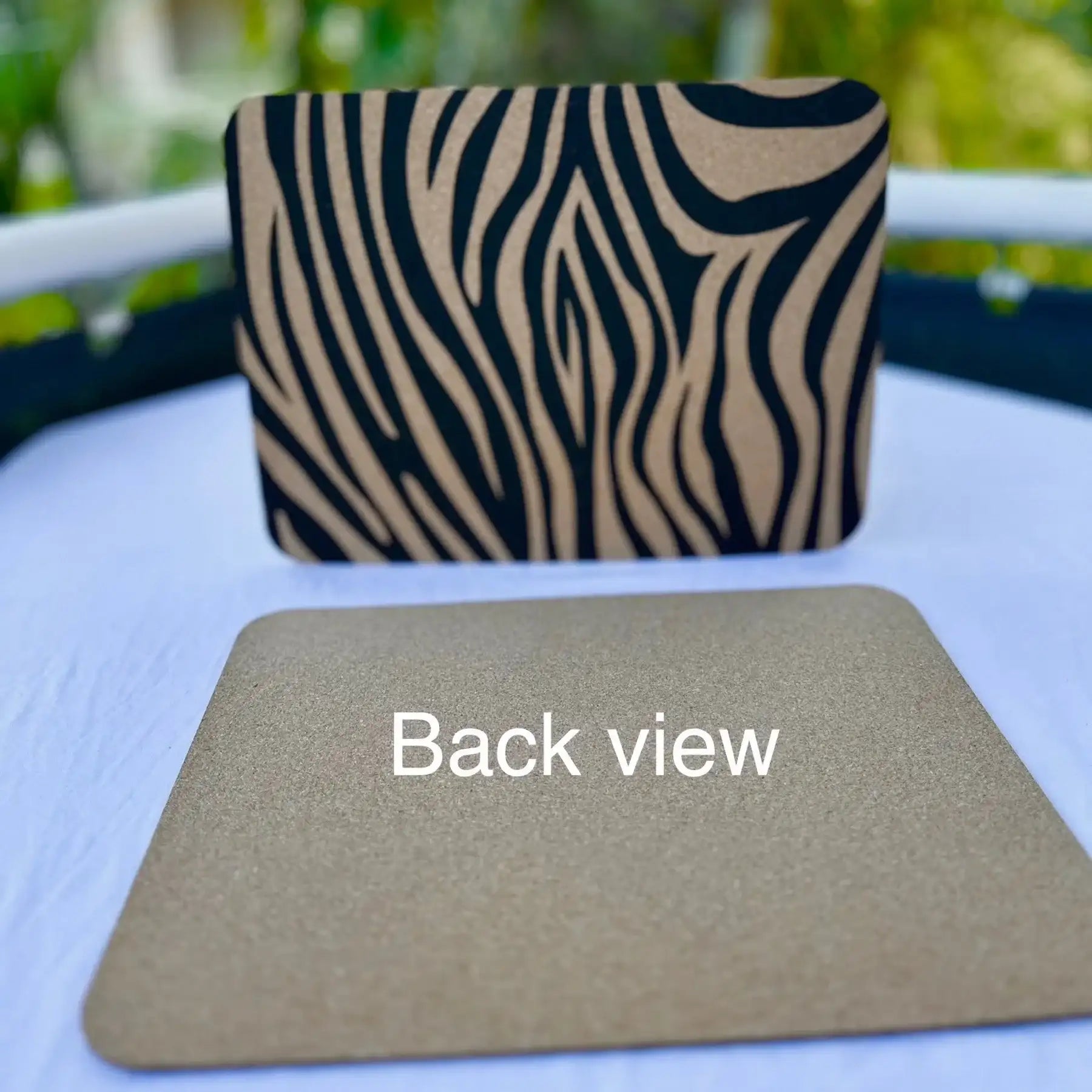 Wild Animal Print Cork placemats Set of 4