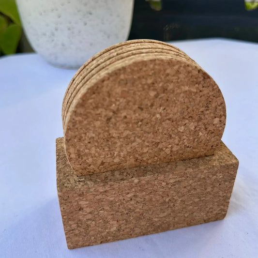 Natural Coaster holder 7 piece set