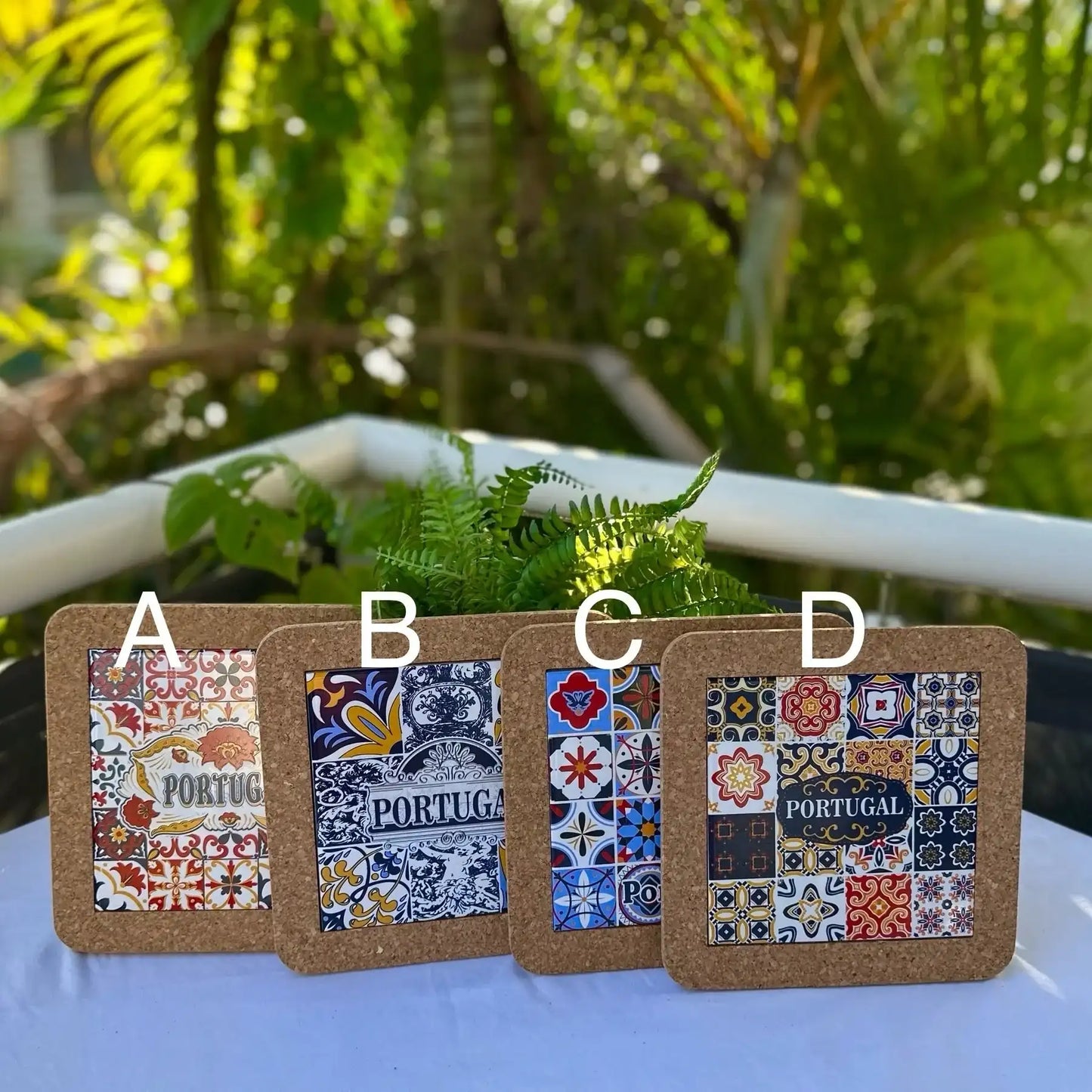 Stunning Portugal Tile Cork Trivet