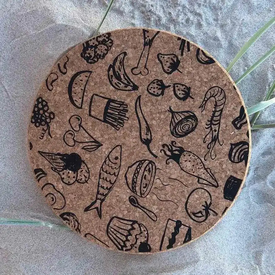 Round Cork Trivet