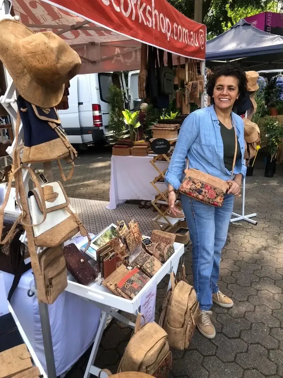 Regina Cork Handbag - Vegan Leather Crossbody Bag - The Cork Shop