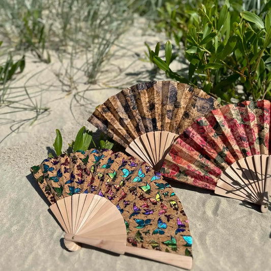 Foldable Cork Fans - The Cork Shop