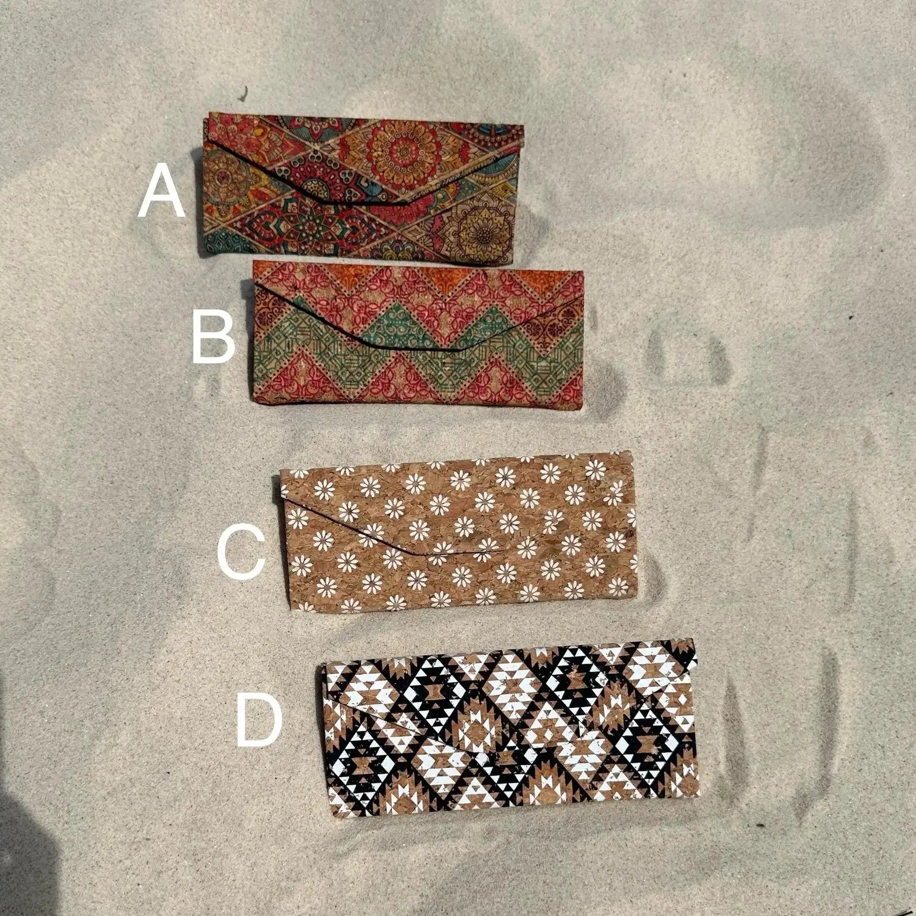 NEW patterns~Collapsible Cork Glasses Case