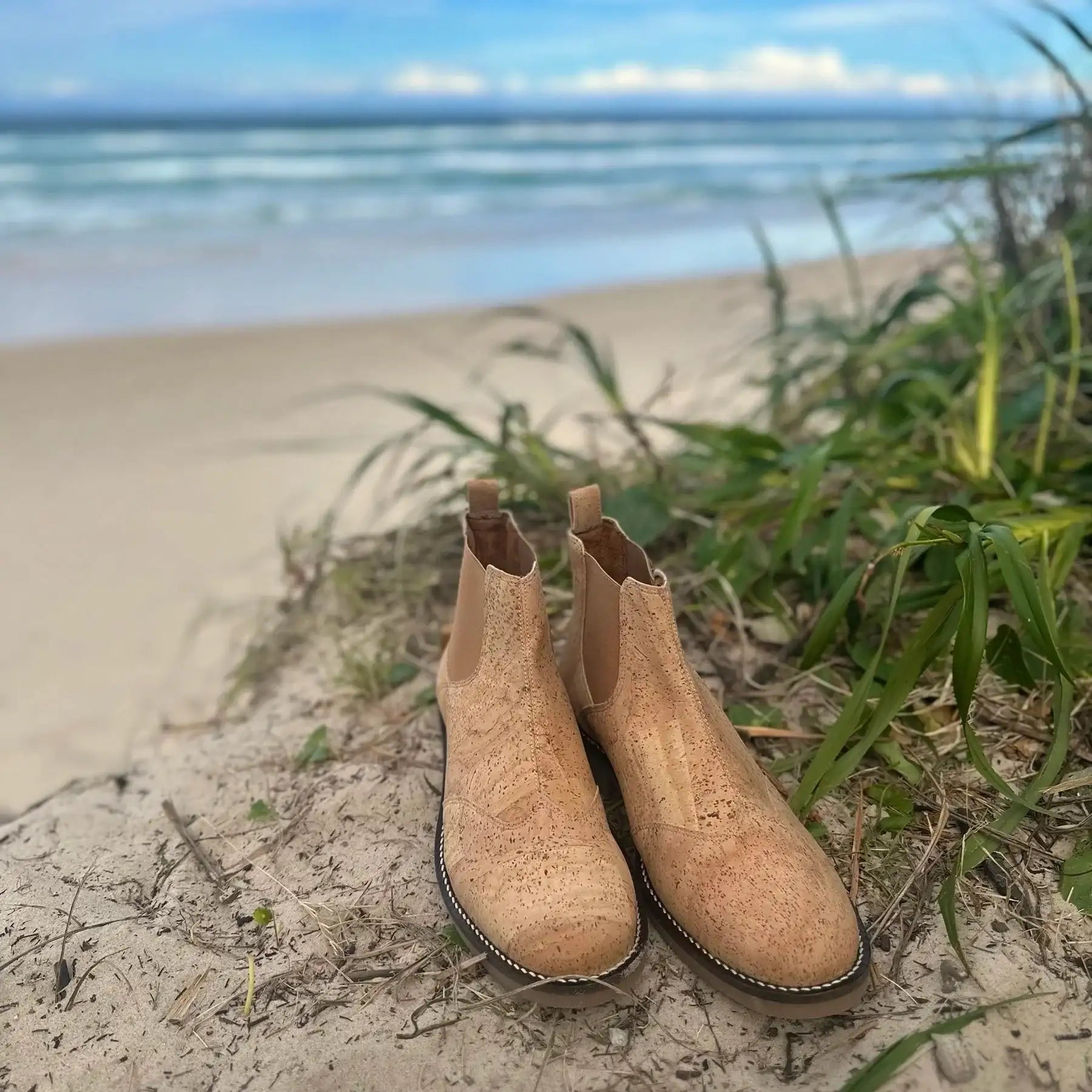 Mens Natural Cork Boots