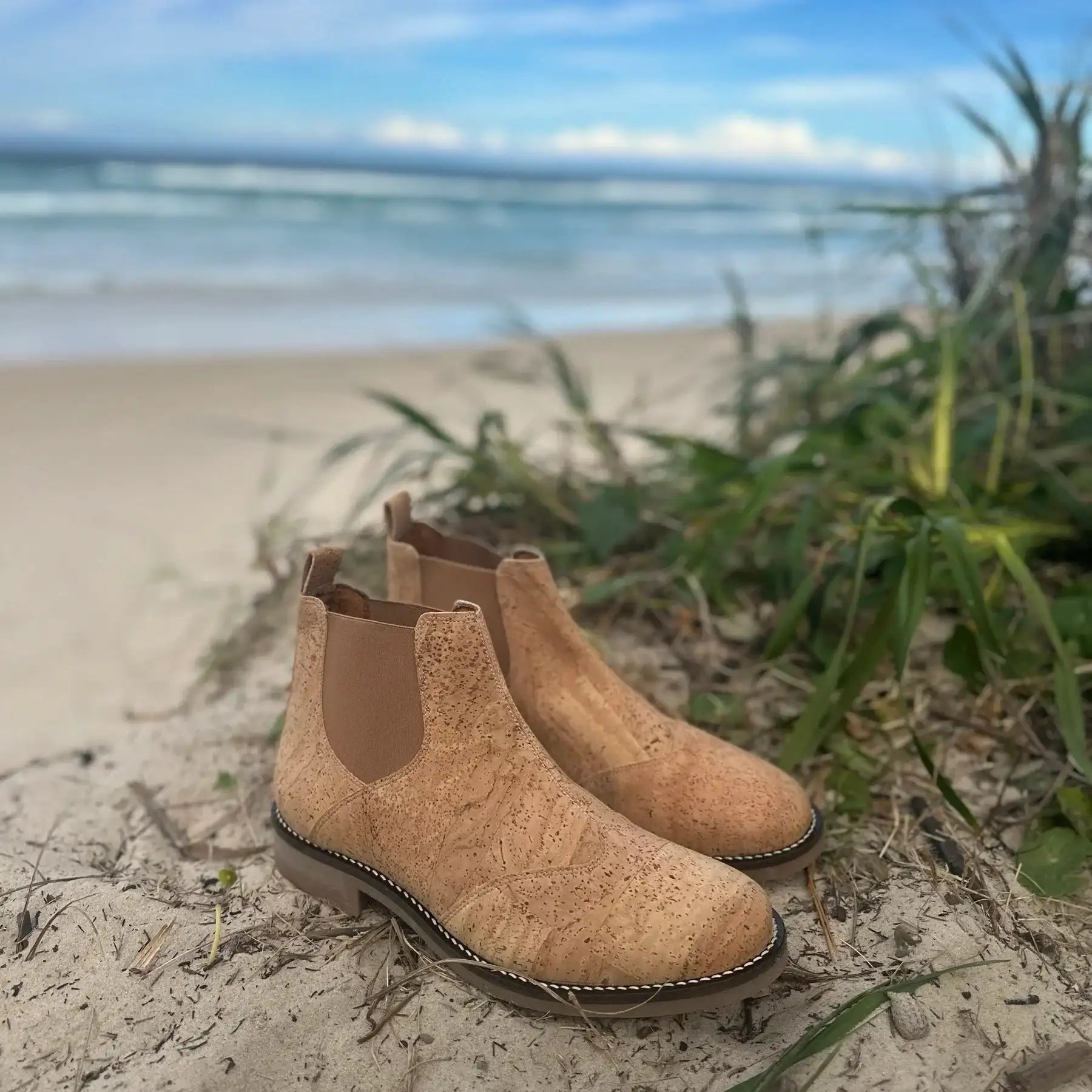 Mens Natural Cork Boots