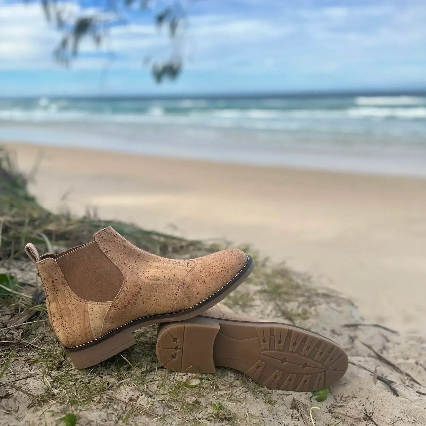 Mens Natural Cork Boots