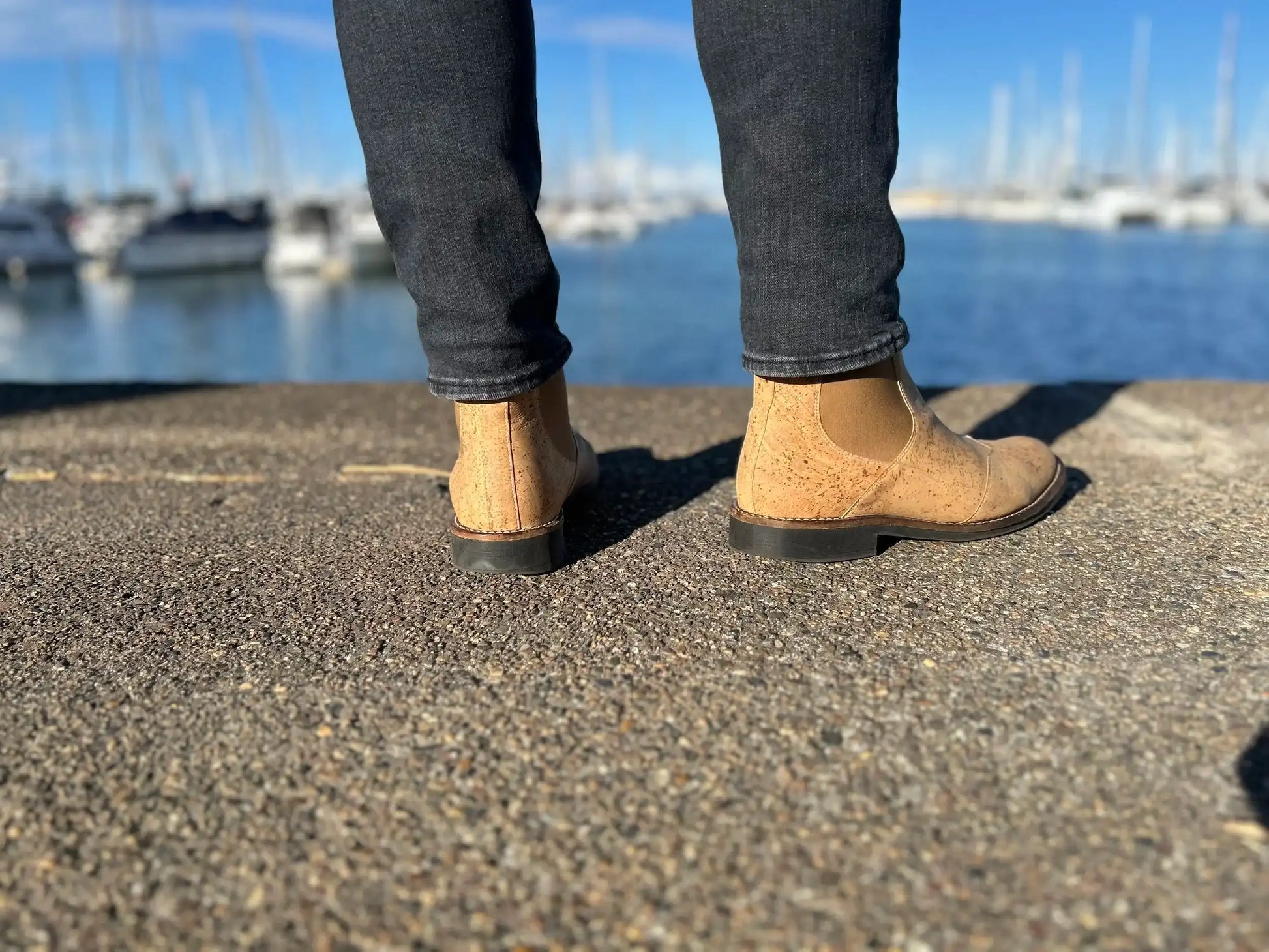 Mens Natural Cork Boots