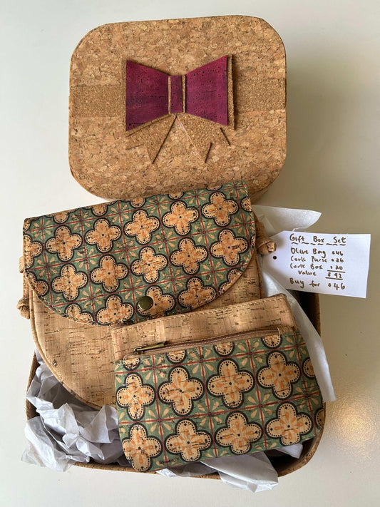 Christmas Gift Box Set - Cork Crossbody Bag & Purse - The Cork Shop