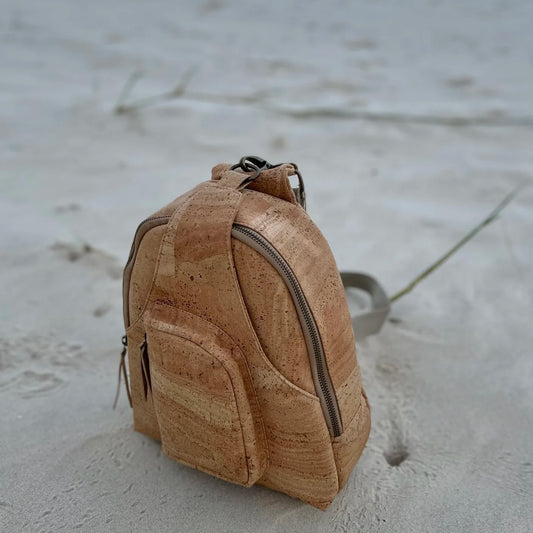 Luxury Cork Sling Backpack - Sandra