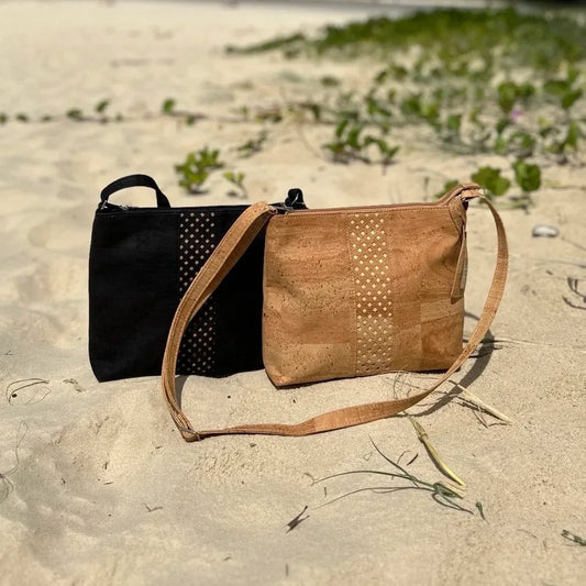 Minna Cork Handbag - Elegant Everyday Shoulder Bag - The Cork Shop