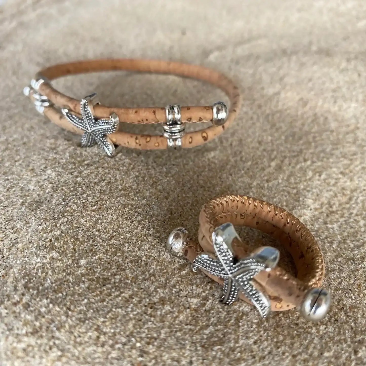 Handmade Cork Starfish Bracelet