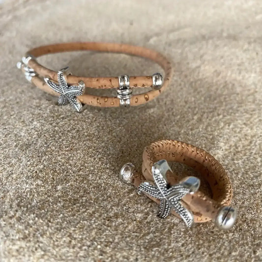 Handmade Cork Starfish Bracelet - The Cork Shop