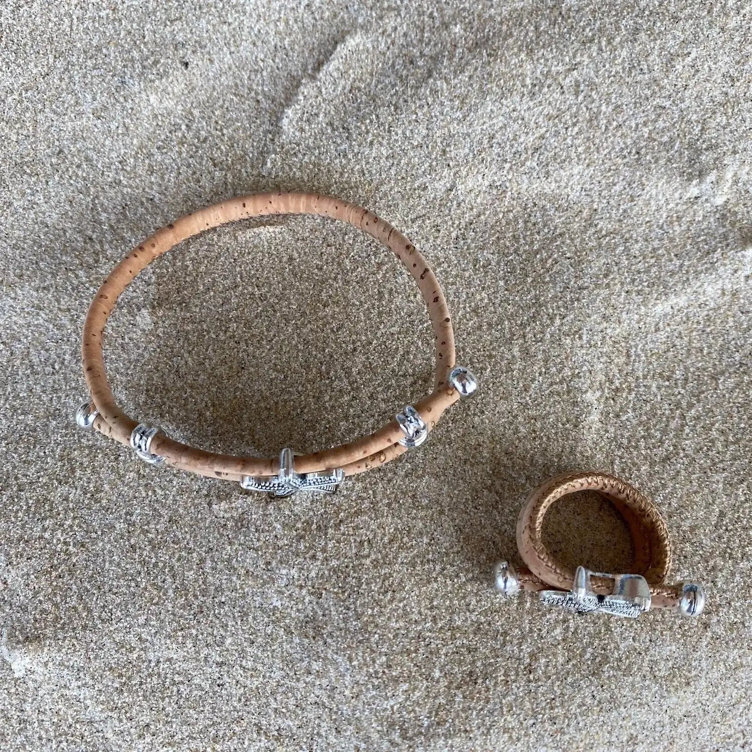 Handmade Cork Starfish Bracelet