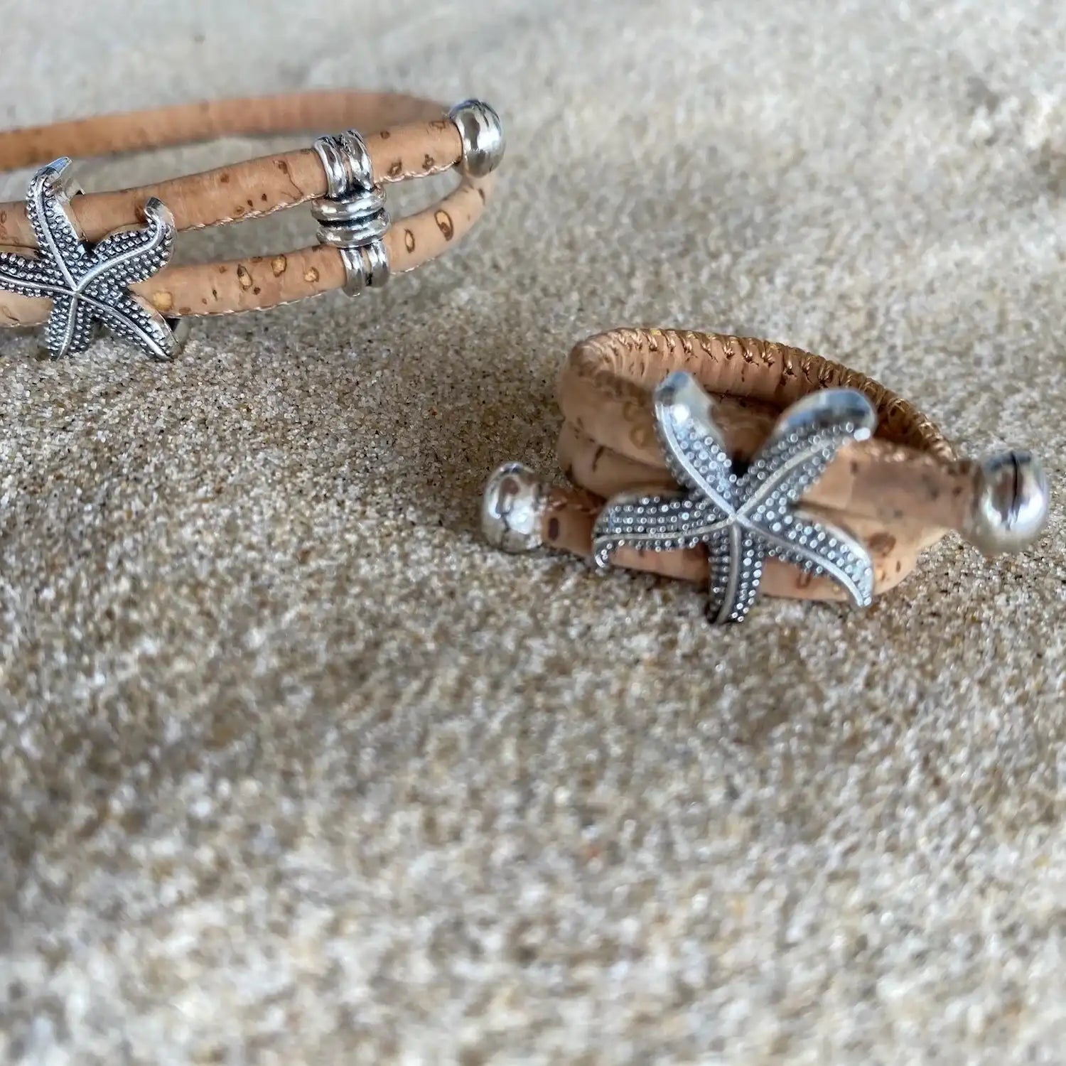 Handmade Cork Starfish Bracelet
