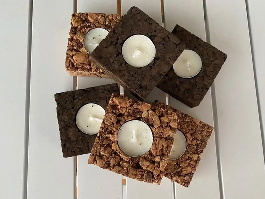 Natural Cork Tea-Light Holder - The Cork Shop