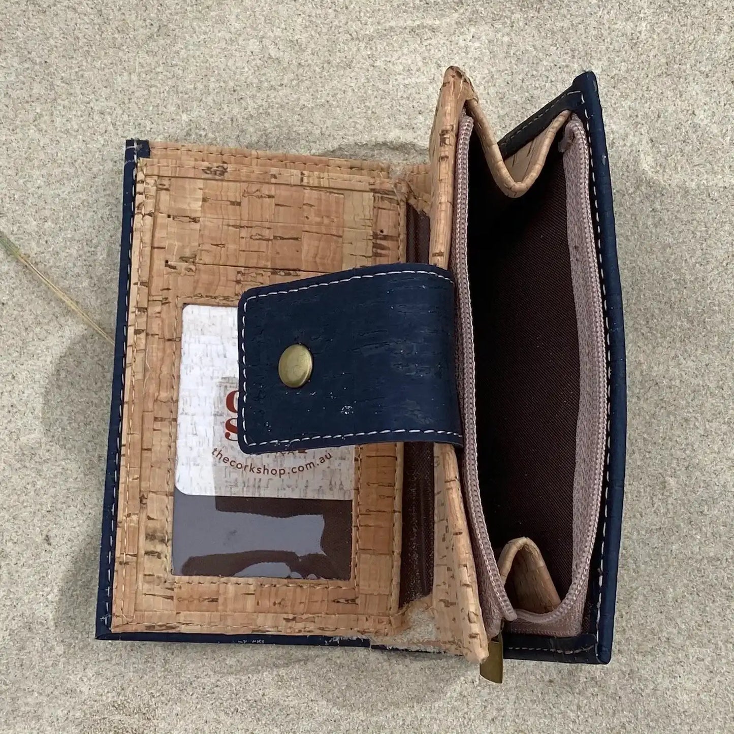 Natural Cork Wallet with Two ID Windows- Charli