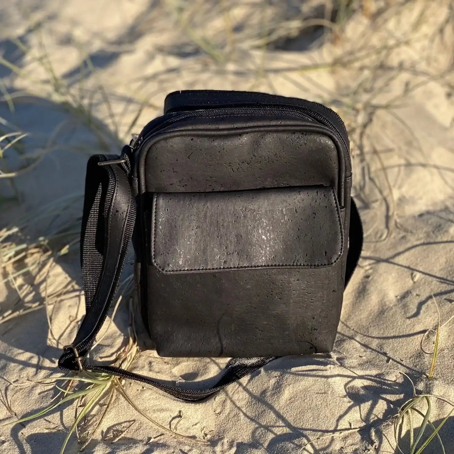 Cork Satchel Bag - Coco with Flap