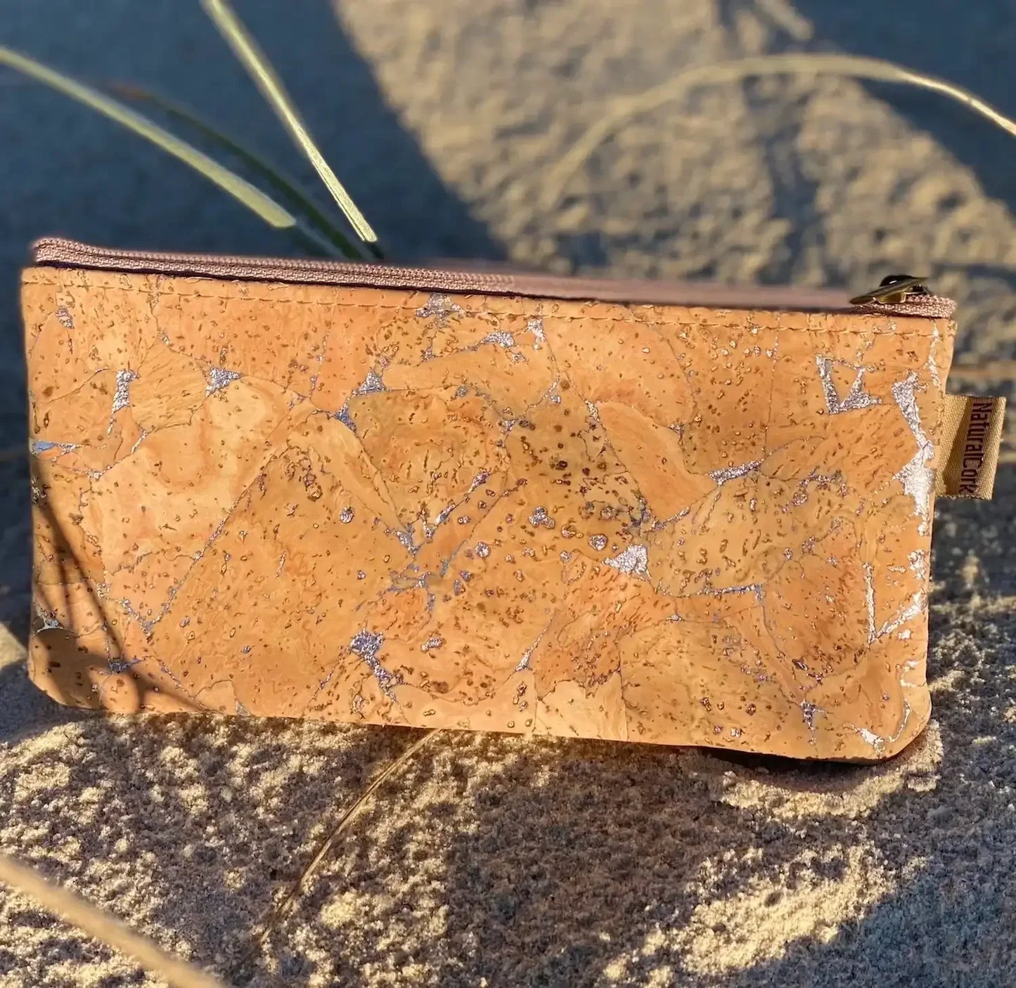 Cork Wallet with Gold or Silver Accent - Jesse - The Cork Shop
