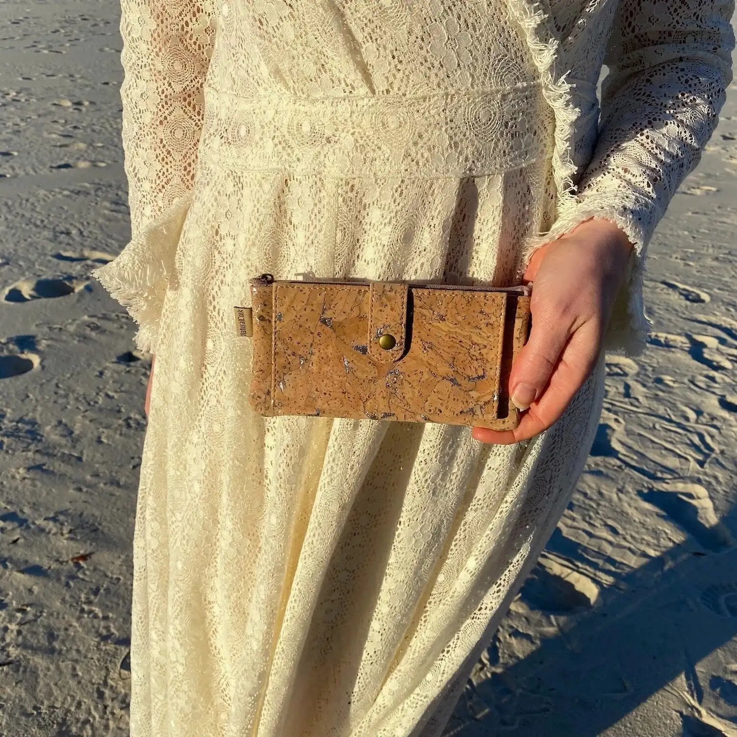 Cork Wallet with Gold or Silver - Jesse