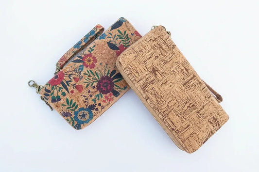 Cork Zip Wallet with Hand Strap - Kylie - The Cork Shop