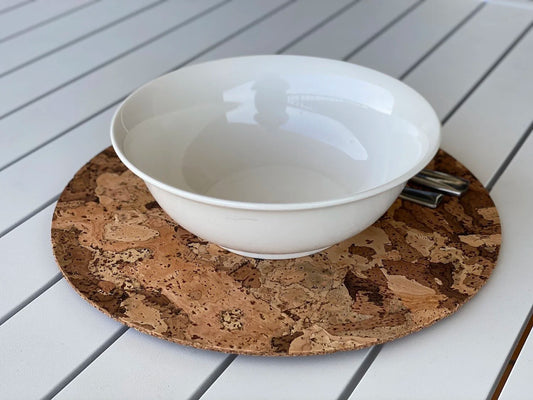 Natural Cork Placemat- Round