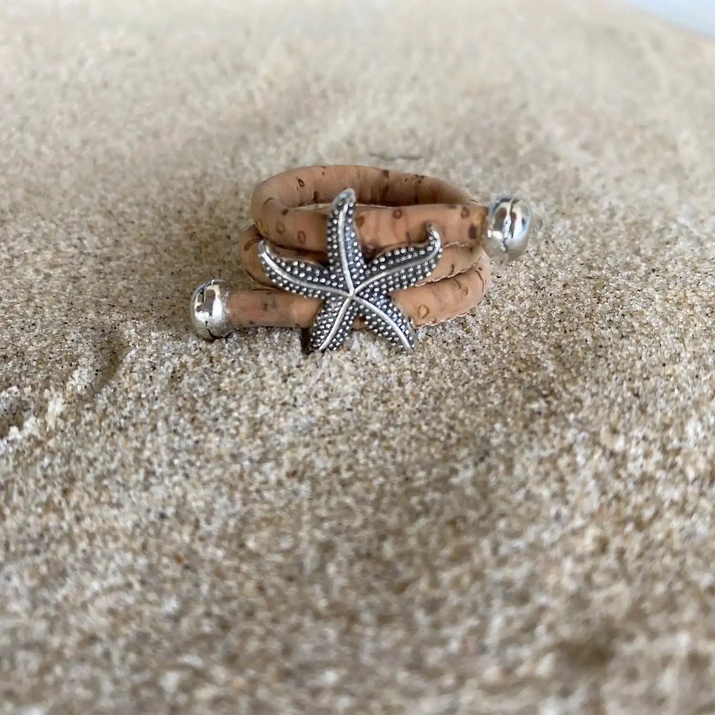 Handmade Cork Starfish Bracelet
