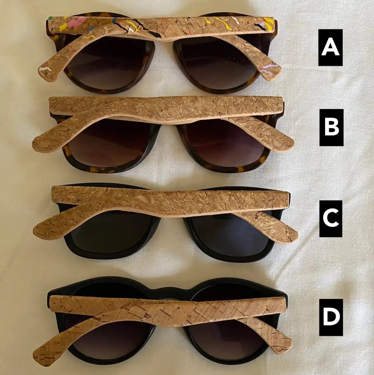 Cork Sunglasses- 4 Styles