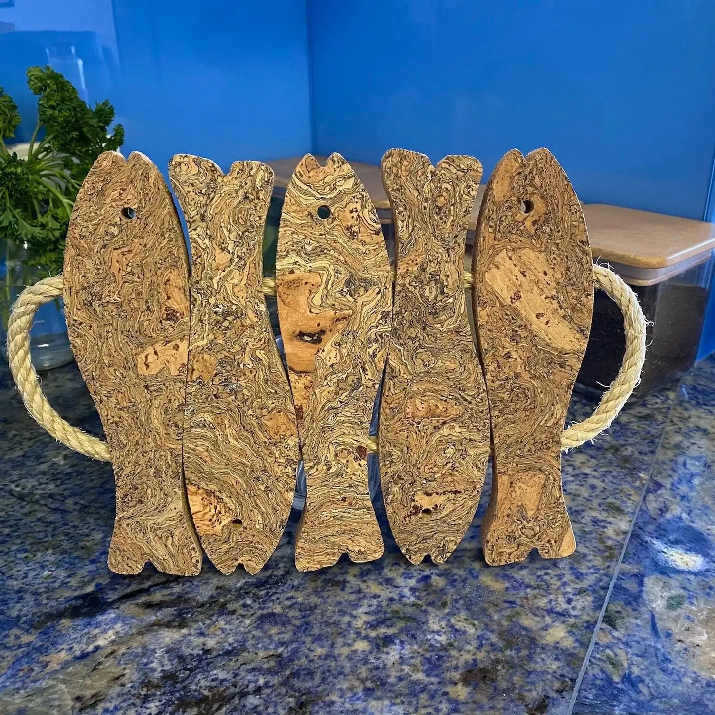 Cork and Rope Fish Trivet