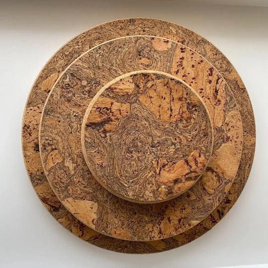 Unique Cork Round Trivet - Handcrafted in Portugal | 3 Sizes - The Cork Shop