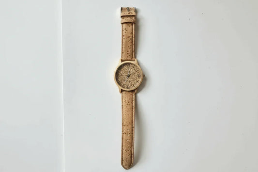 Watch with Cork Face - Brown, Green or Natural Cork Strap - The Cork Shop