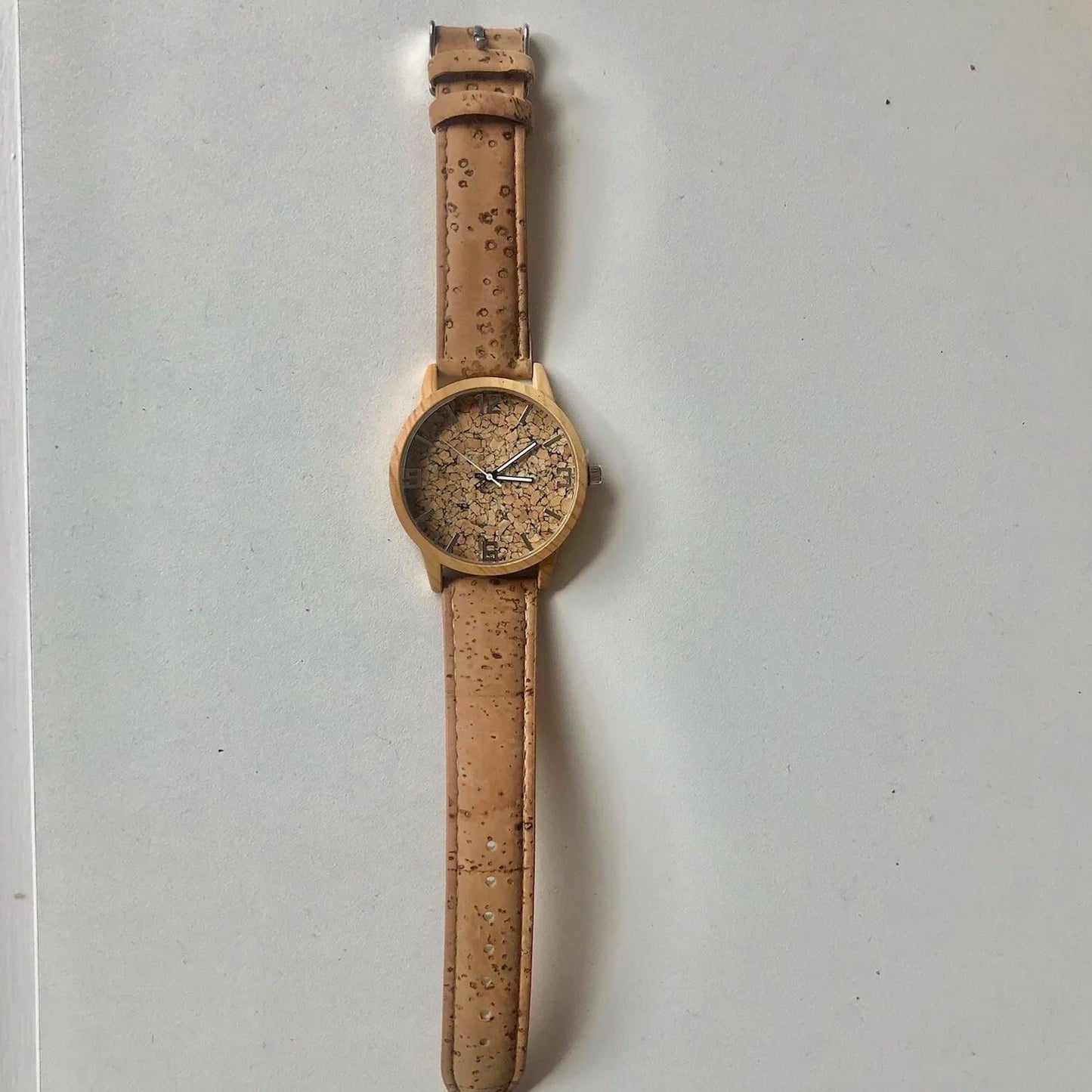 Watch with Cork Face - Brown, Green or Natural Cork Strap