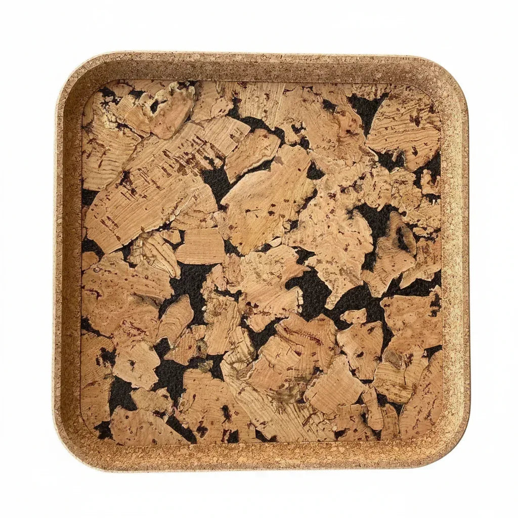 Square Cork Tray - Handcrafted in Portugal | Heat-Proof Non-Slip - The Cork Shop 