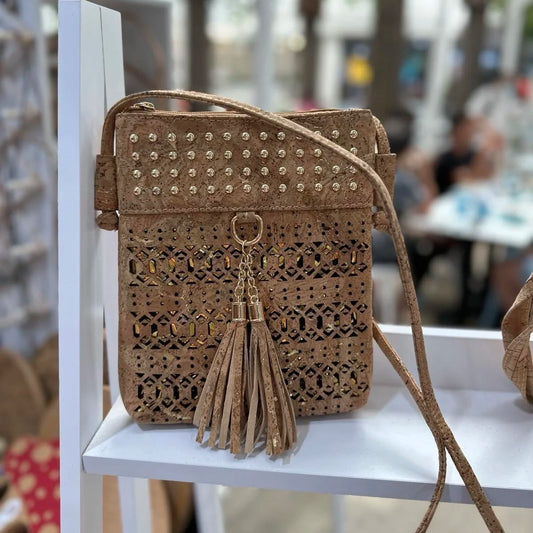 Cork and Gold Handbag Sasha
