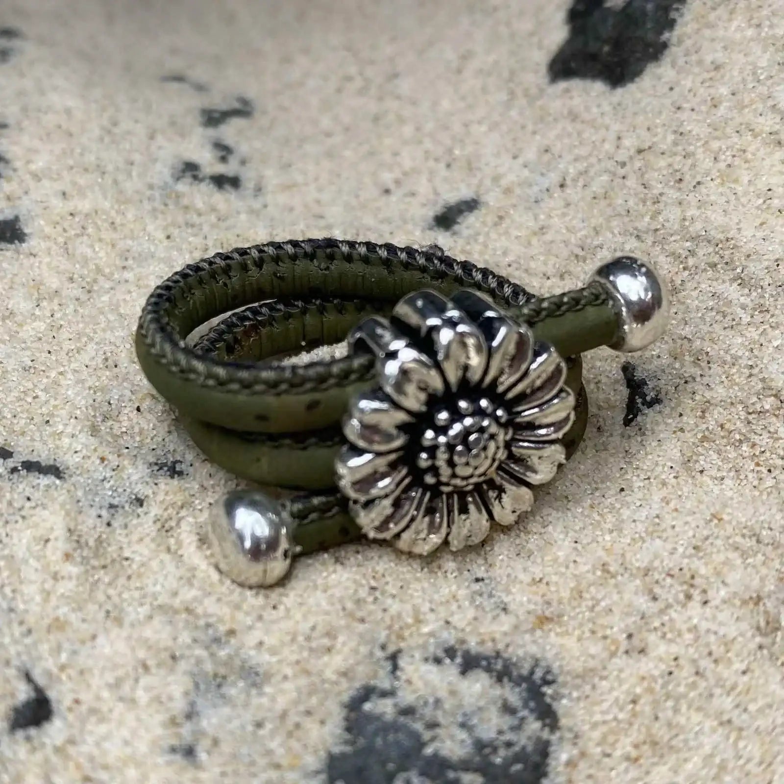 Cork Flower Ring