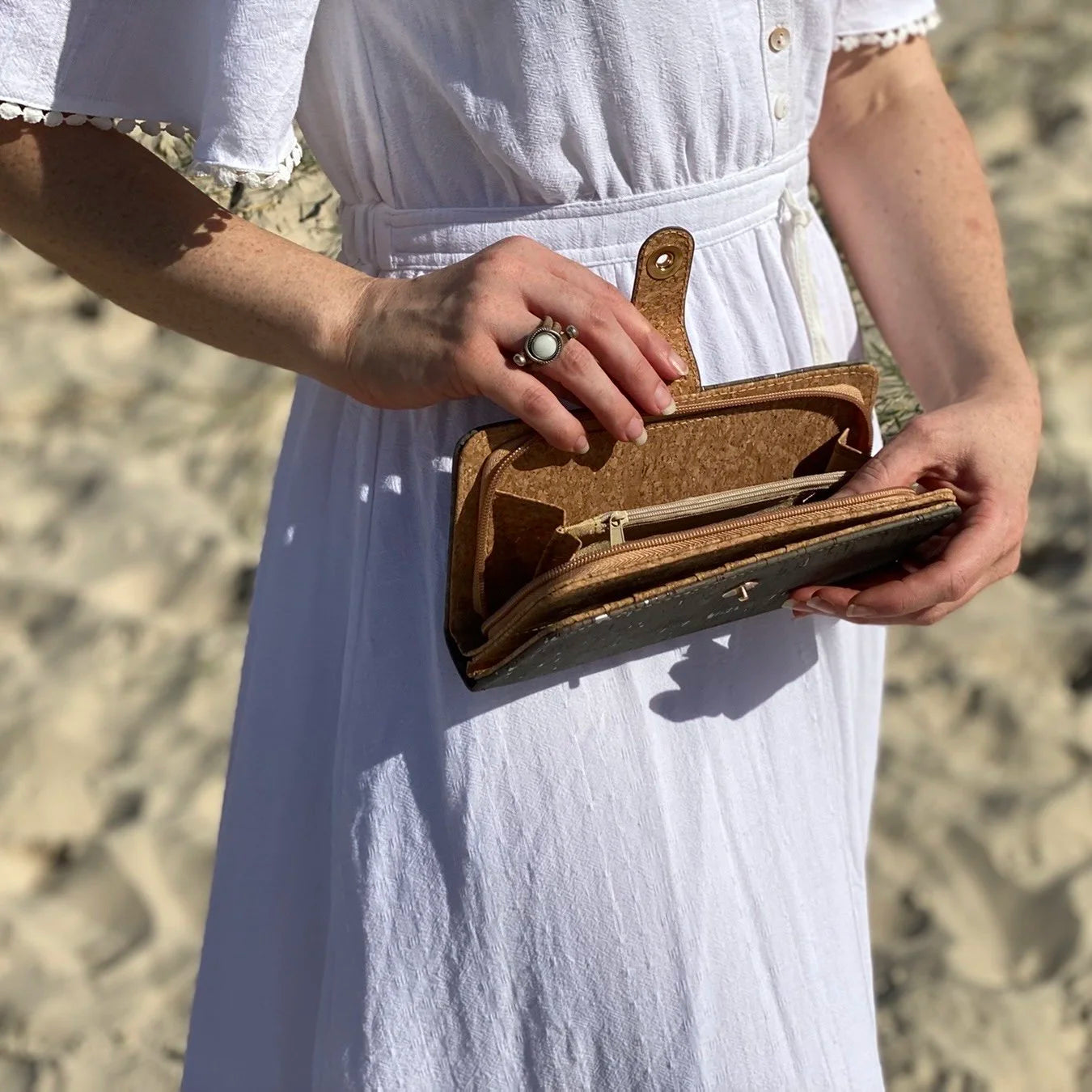 Large Cork Wallet - Lizzi