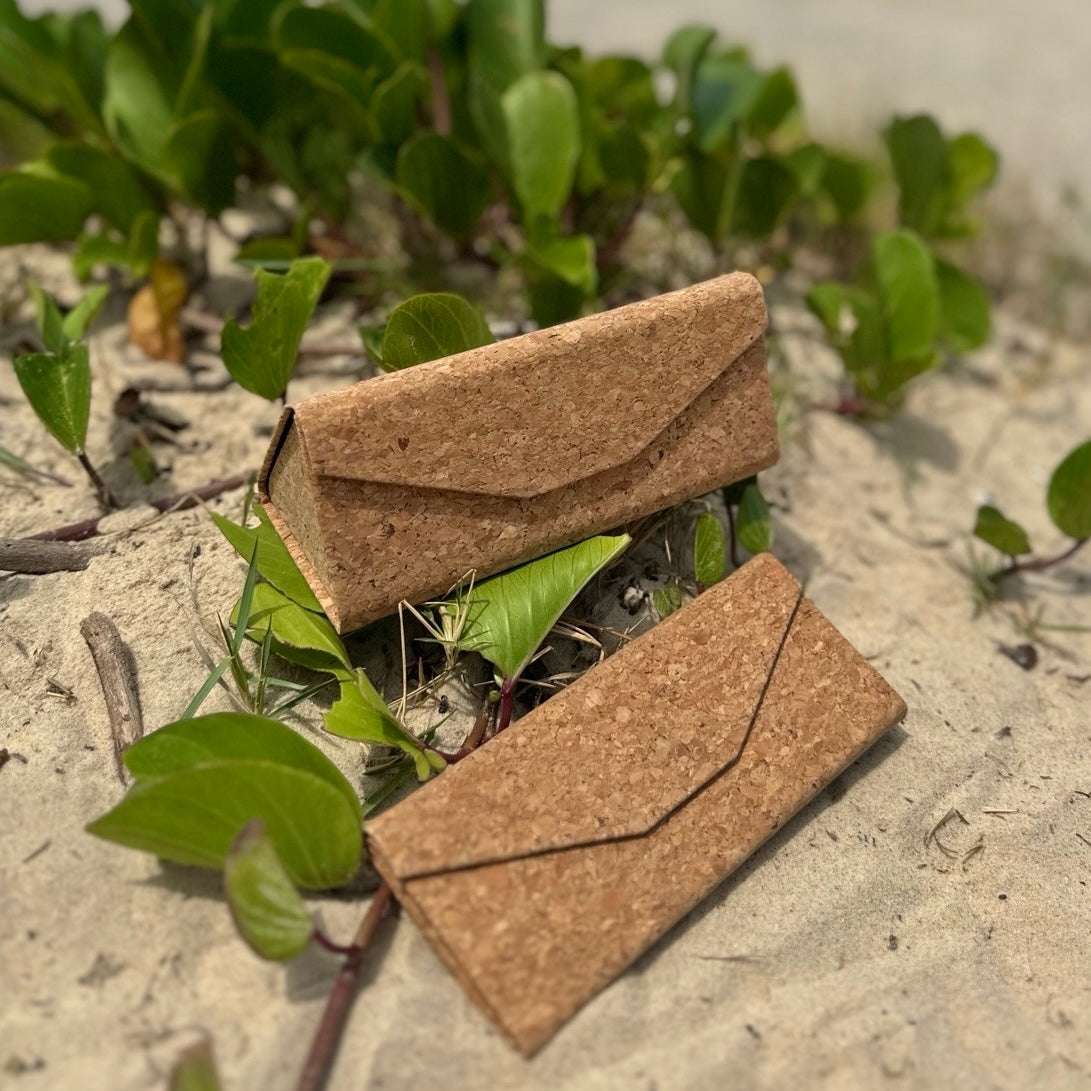 Natural Cork Collapsible Glasses Case