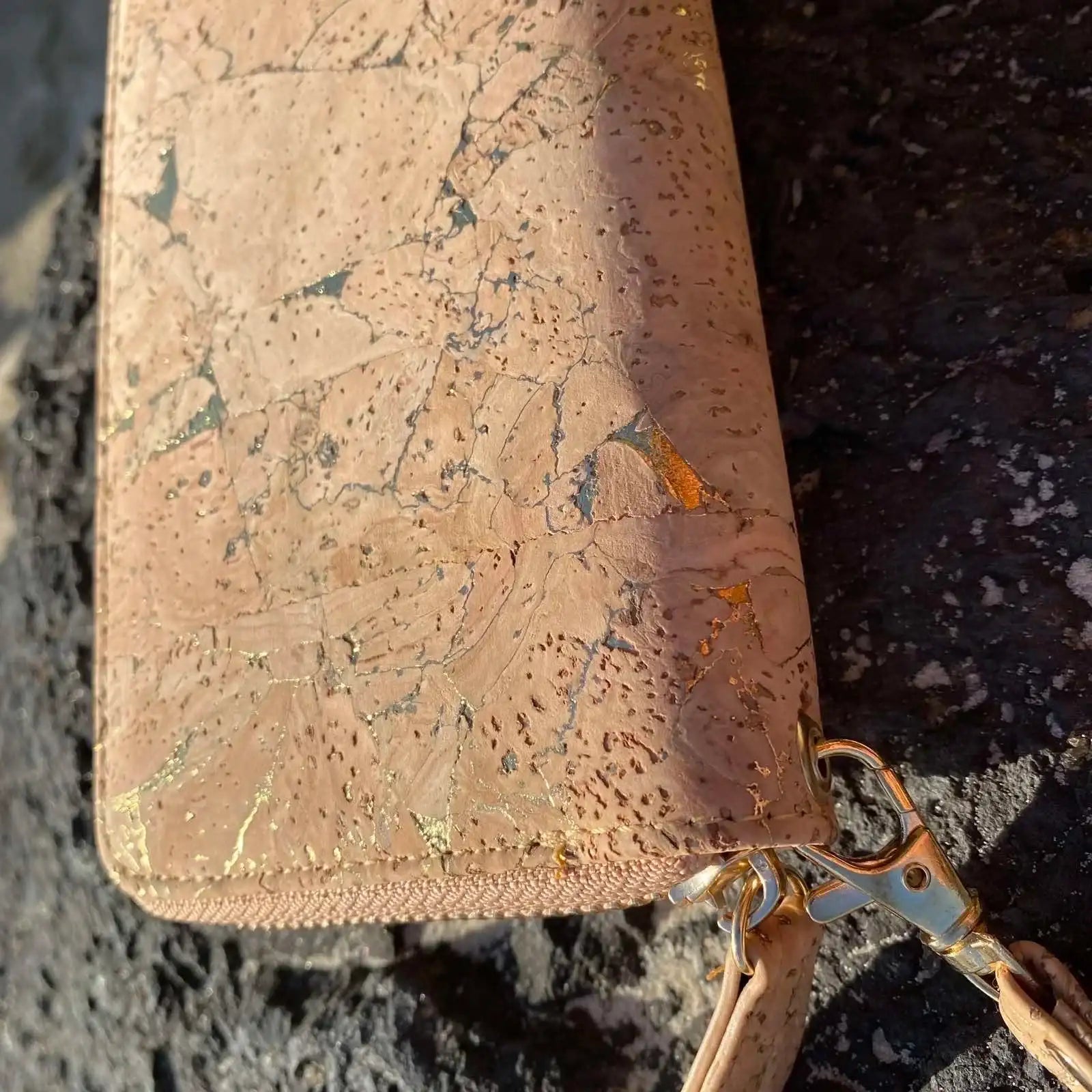 NEW!  Gold Cork Wallet - Amy