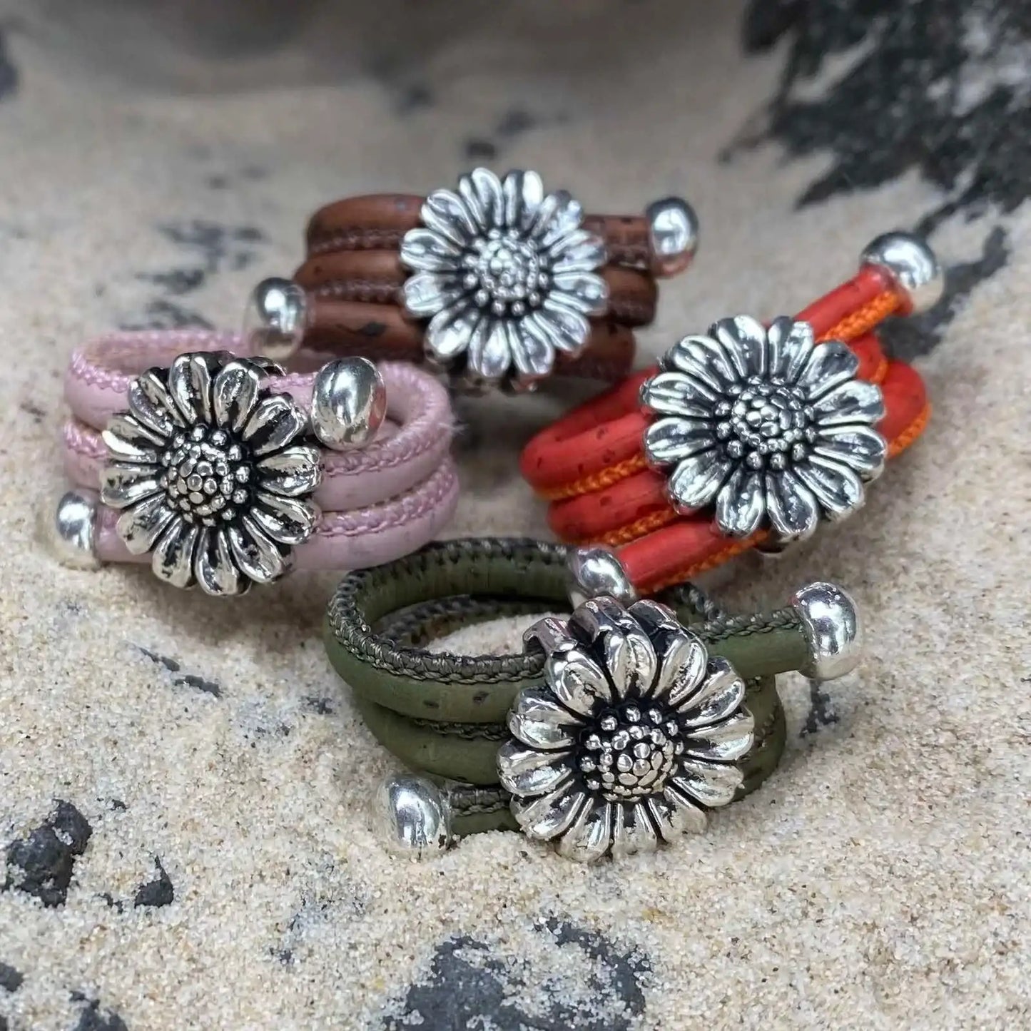 Cork Flower Ring